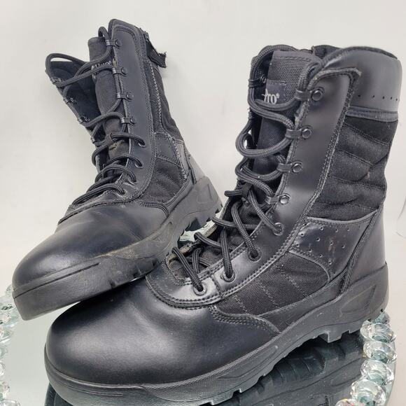 Law Pro Dispatch Duty 2.0 Blk Leather Police Combat Boots Carbon Mens Sz 13 99% main image 4